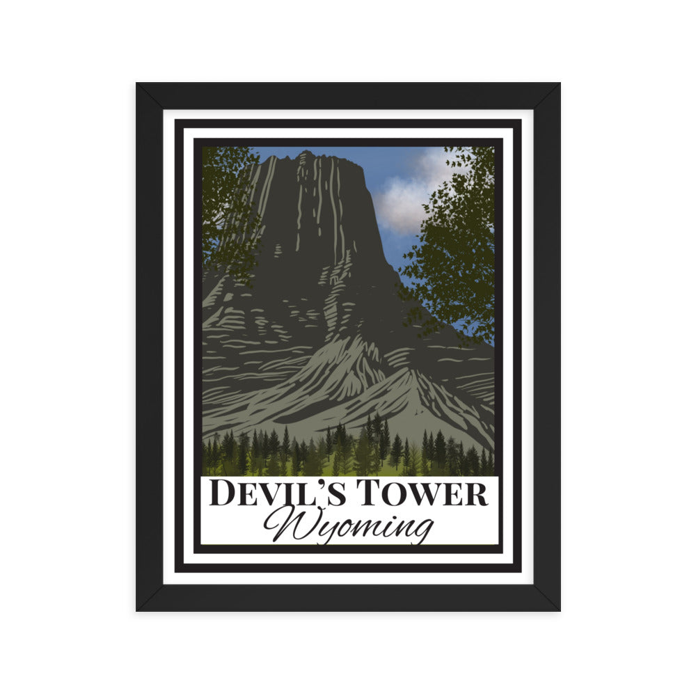 Devil’s Tower Framed poster