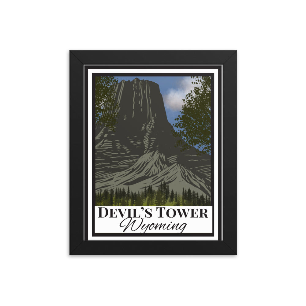 Devil’s Tower Framed poster