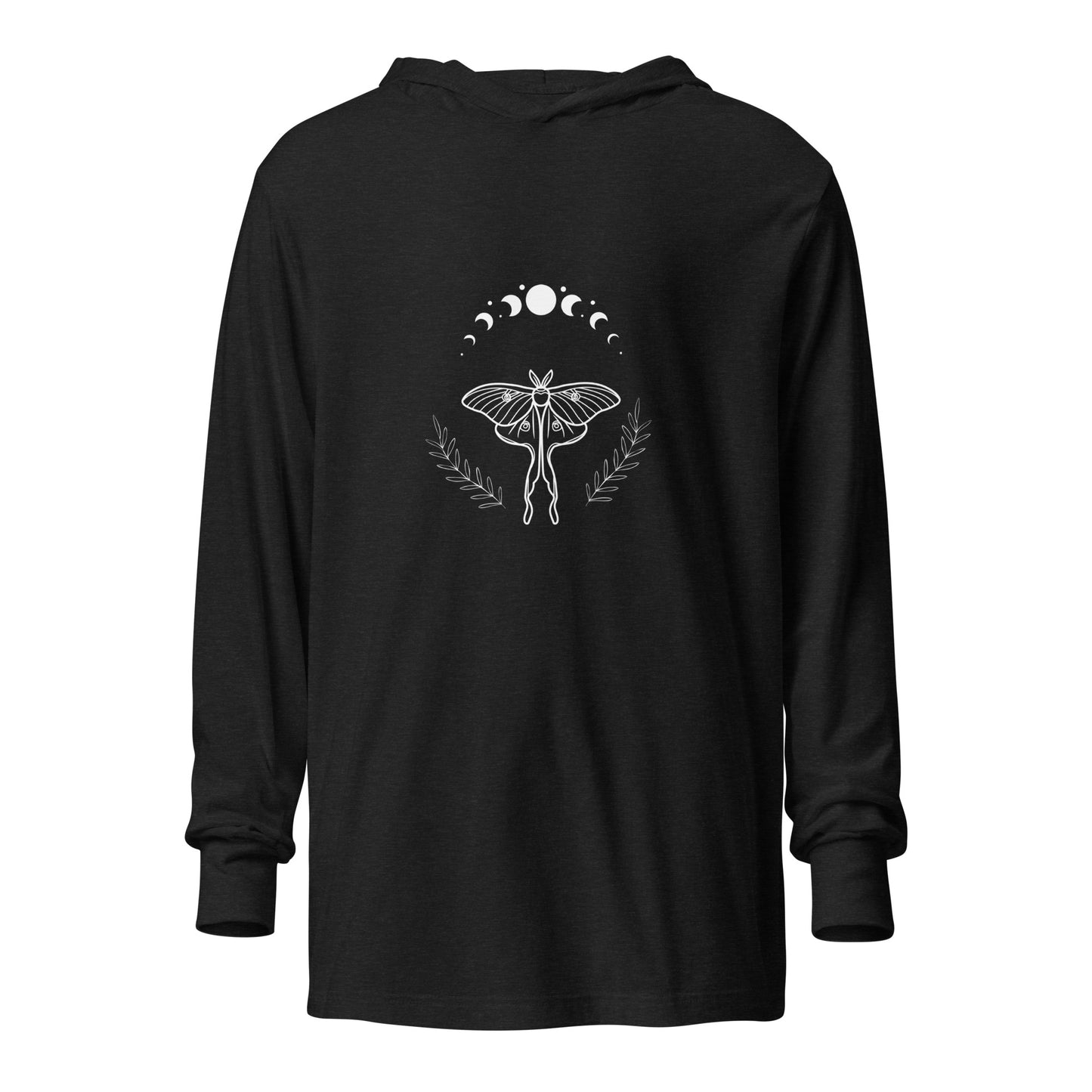 Lunar Moth Hooded Long-sleeve Tee