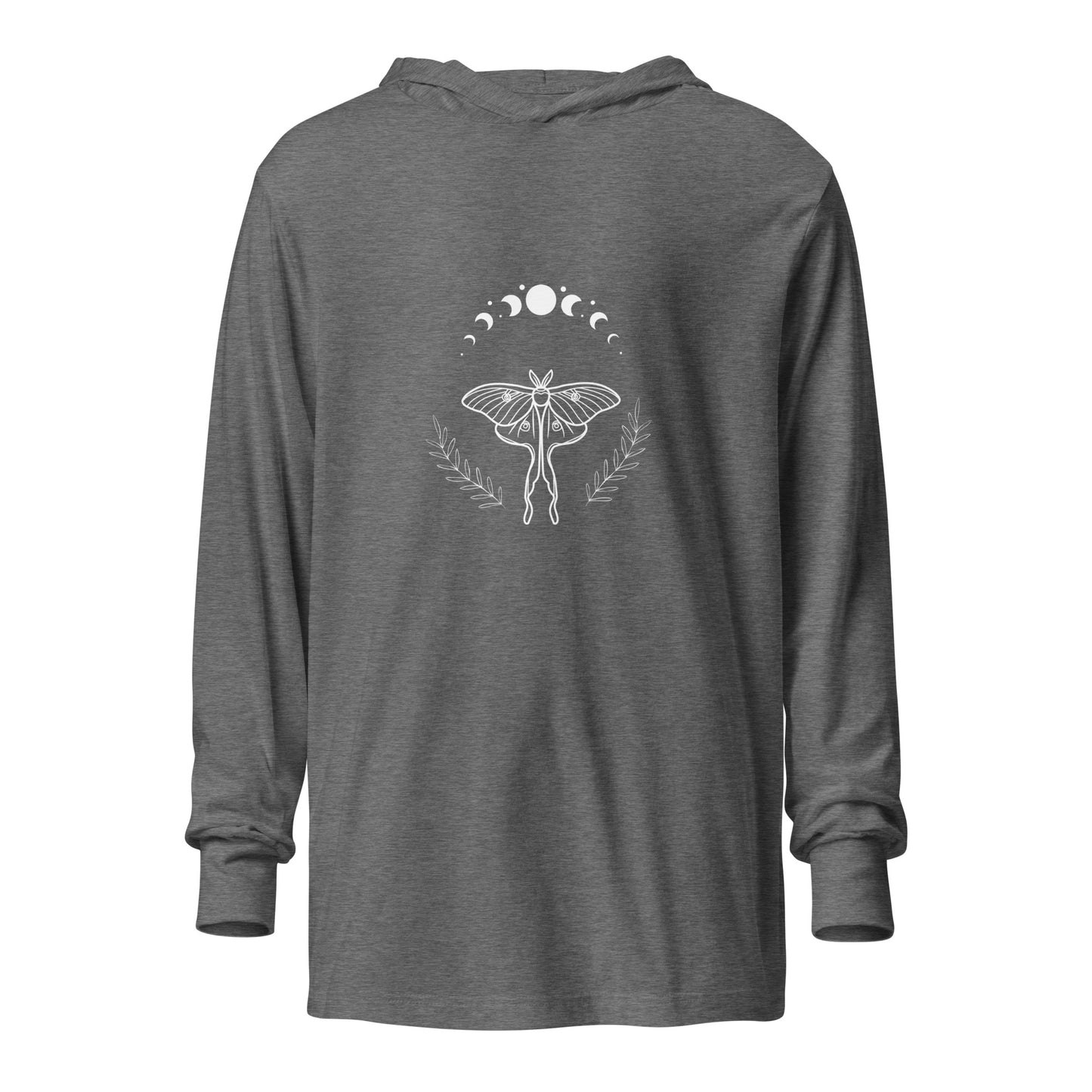 Lunar Moth Hooded Long-sleeve Tee