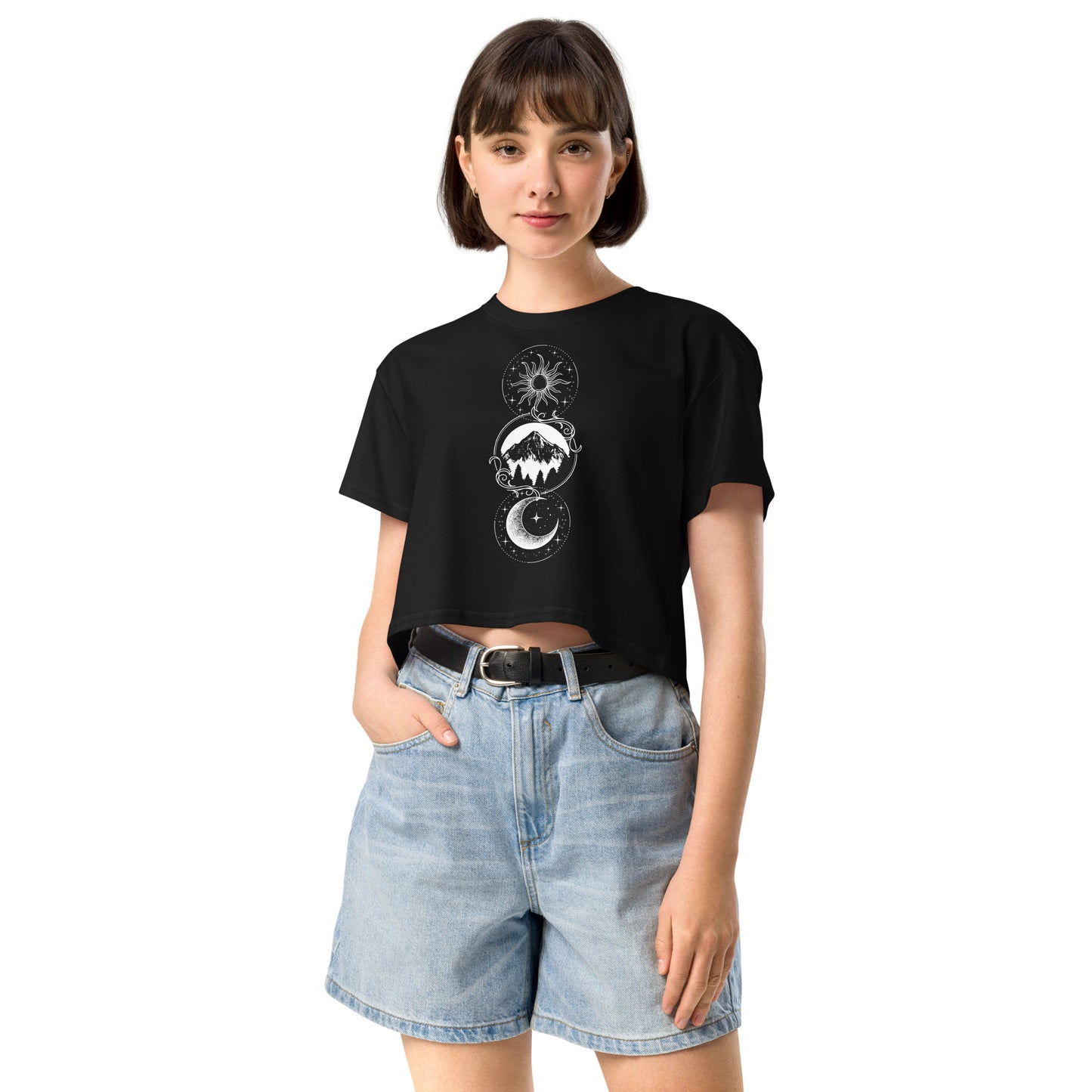 Celestial Dark Women’s Crop Top