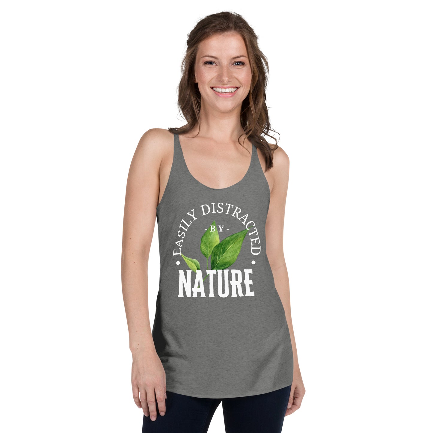 Easily Distracted by Nature Women's Racerback Tank