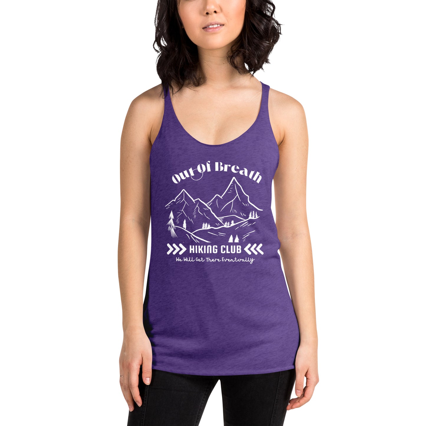 Out Of Breath Women's Racerback Tank Dark