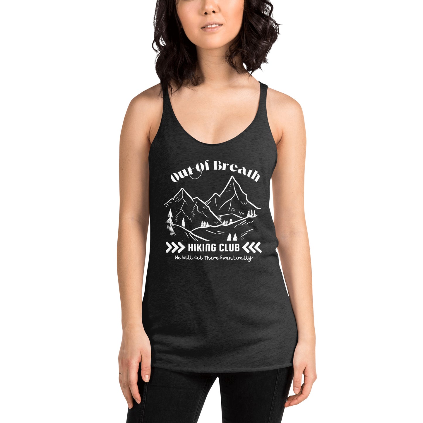 Out Of Breath Women's Racerback Tank Dark