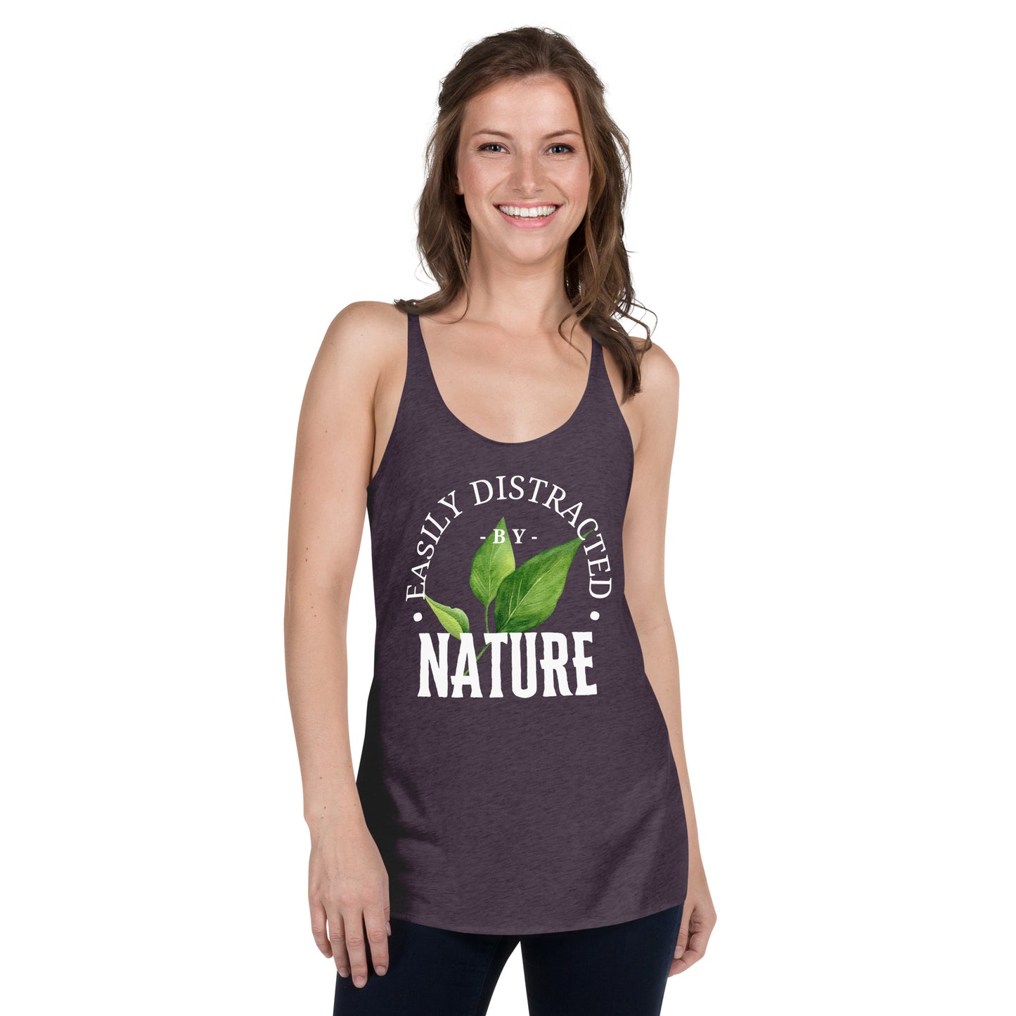 Easily Distracted by Nature Women's Racerback Tank