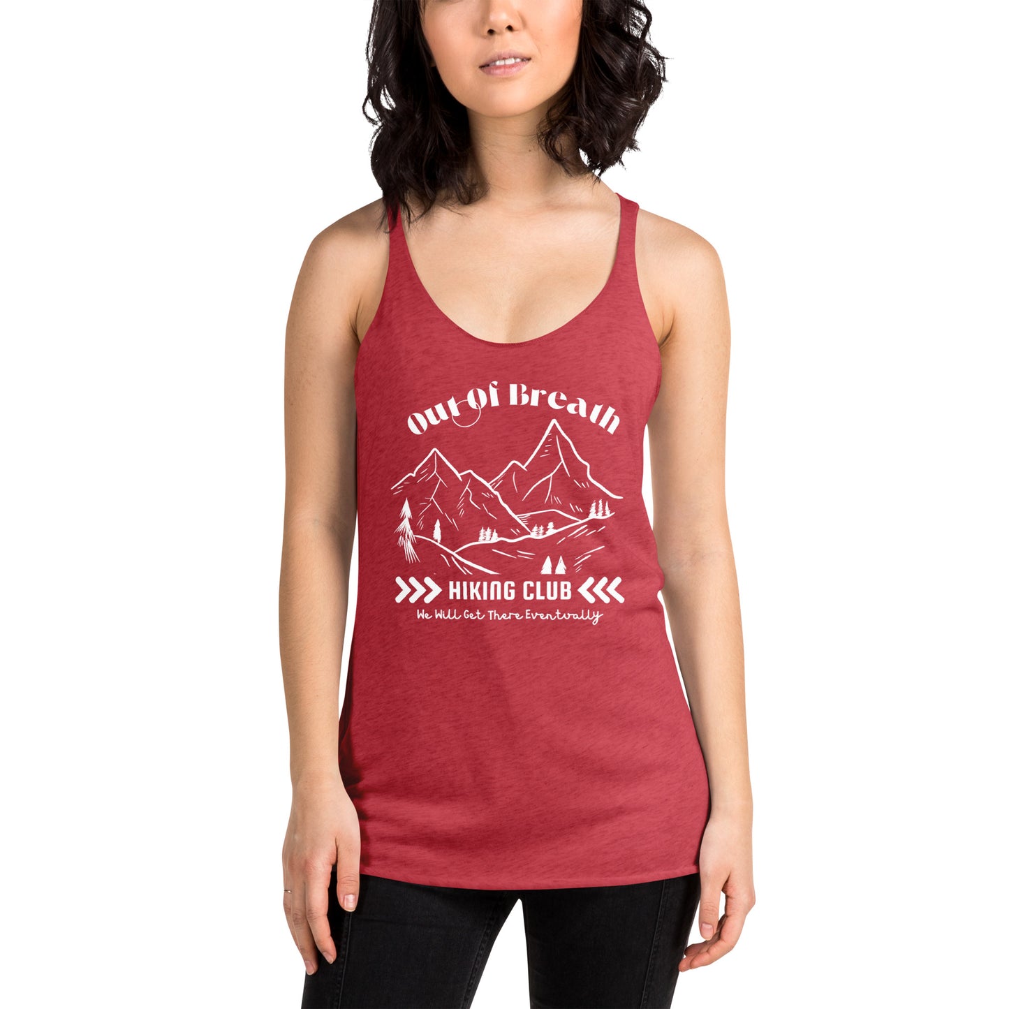 Out Of Breath Women's Racerback Tank Dark